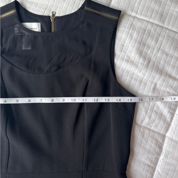 Donna Morgan black dress with gold zipper details - size 2 - Picture 5 of 9
